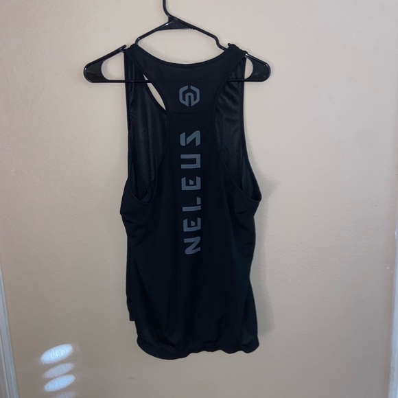 Neleus sleeveless tee graphic mesh tank top shirt workout fitness gym wear top - Picture 1 of 7